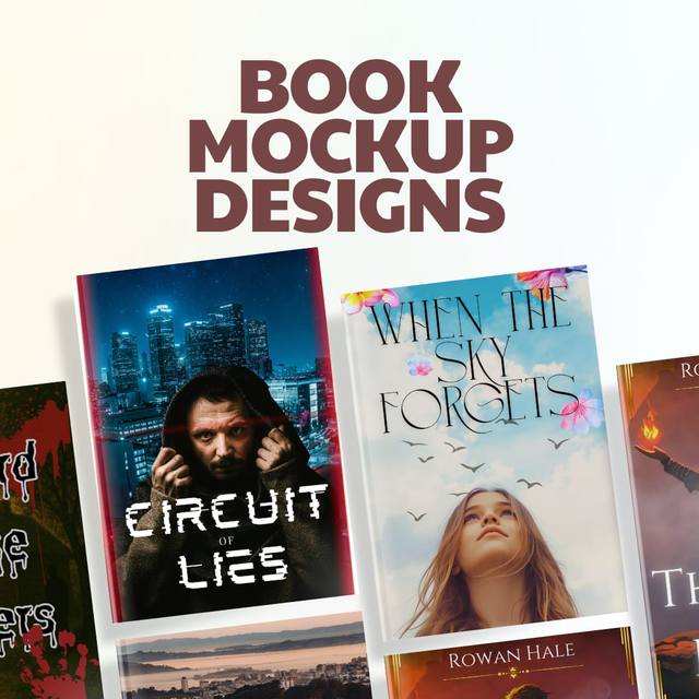 Book mockup designs